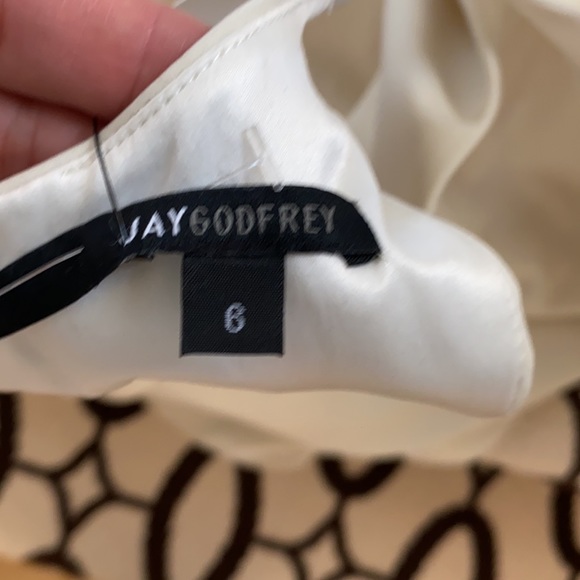 Jay Godfrey long off white dress size 6. - Picture 4 of 5